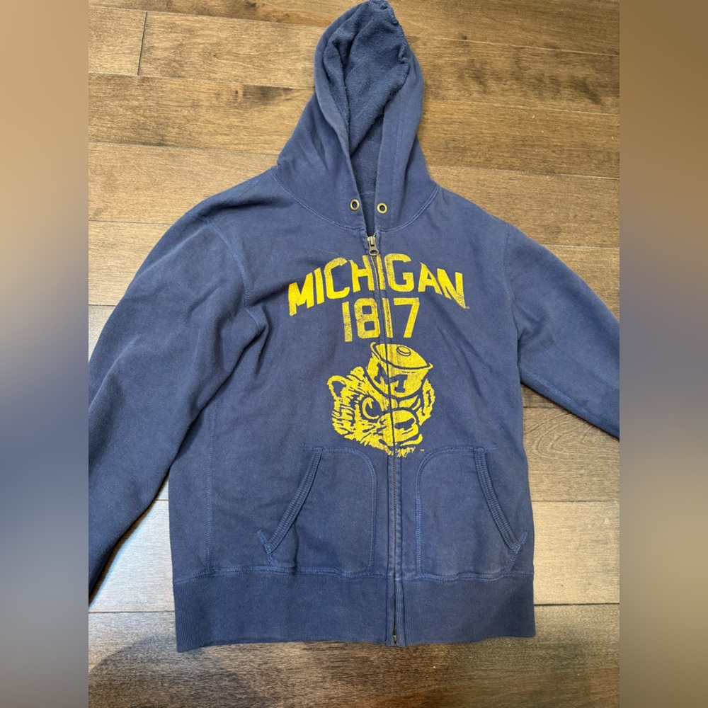 Boys Vintage Michigan Hoodie Size 10/M